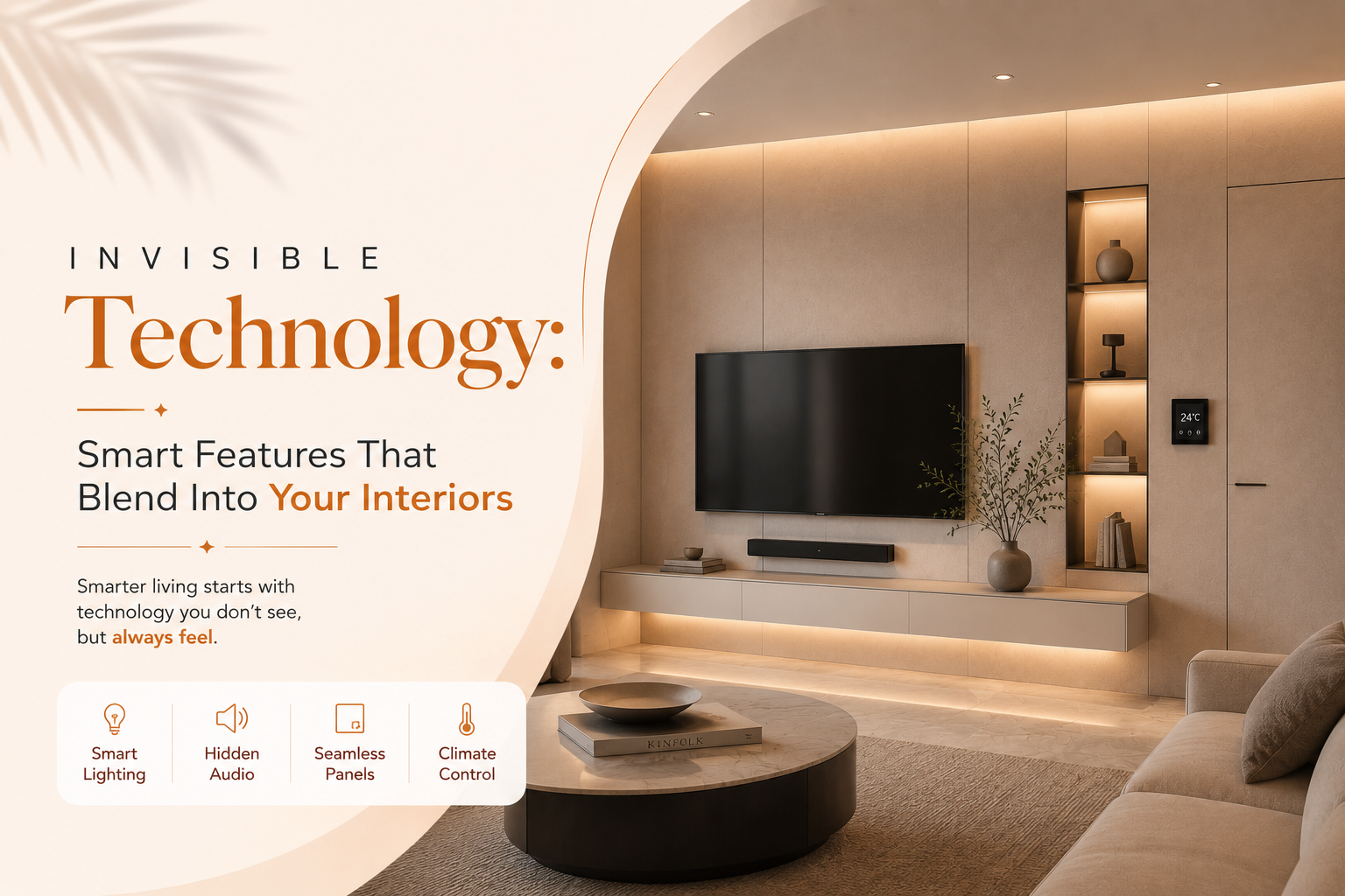 Invisible Technology for Seamless Smart Home Interiors