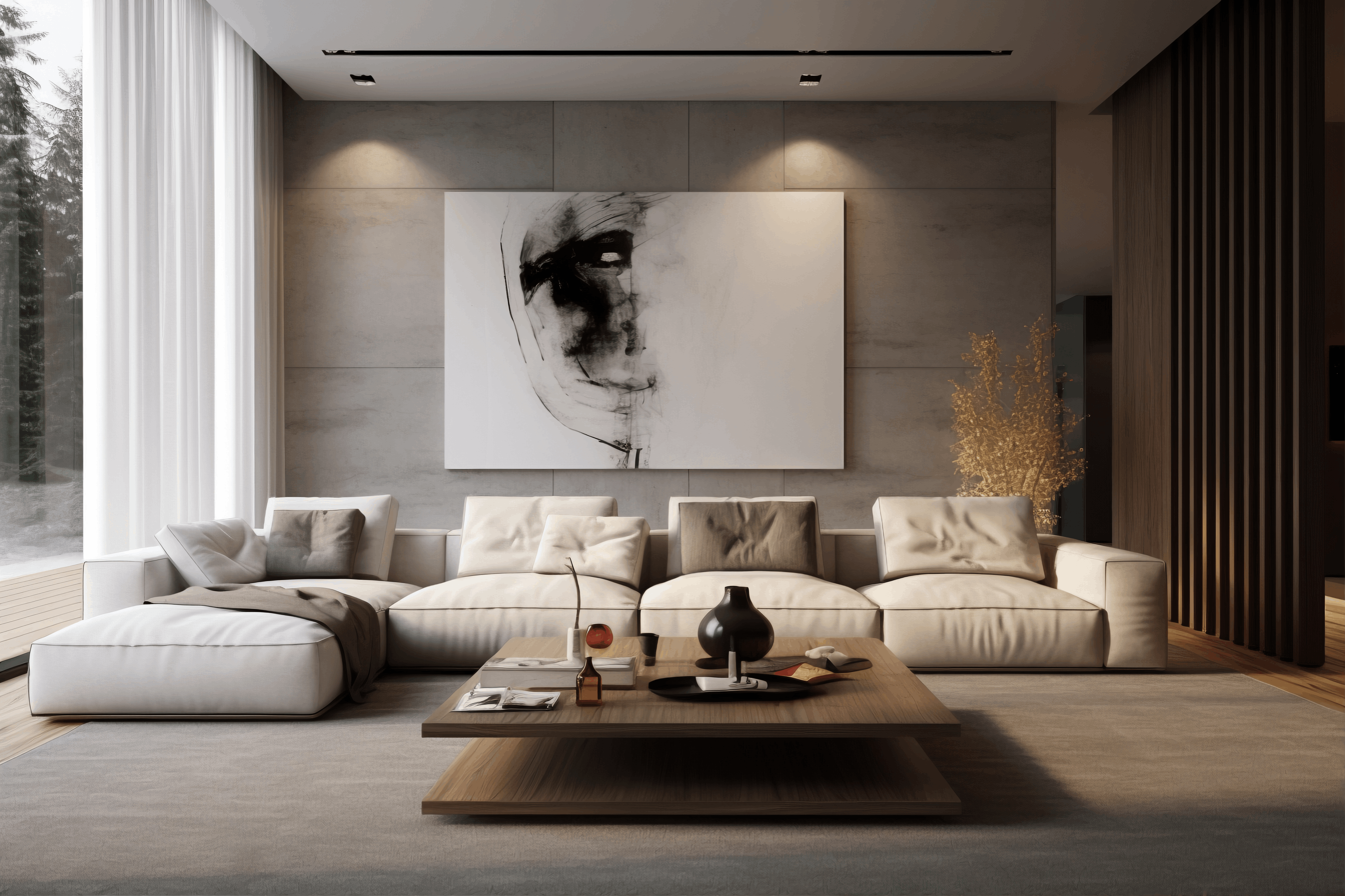 Luxury interior living space by Timberlane