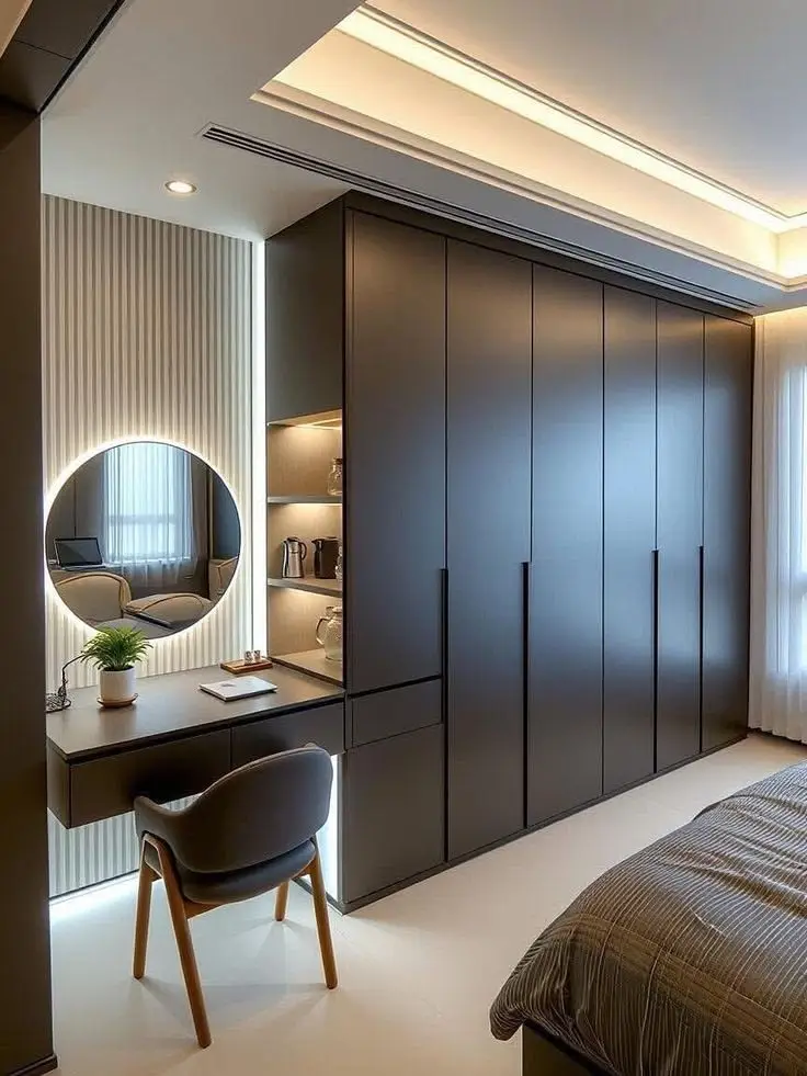 Glass Shutter Wardrobe